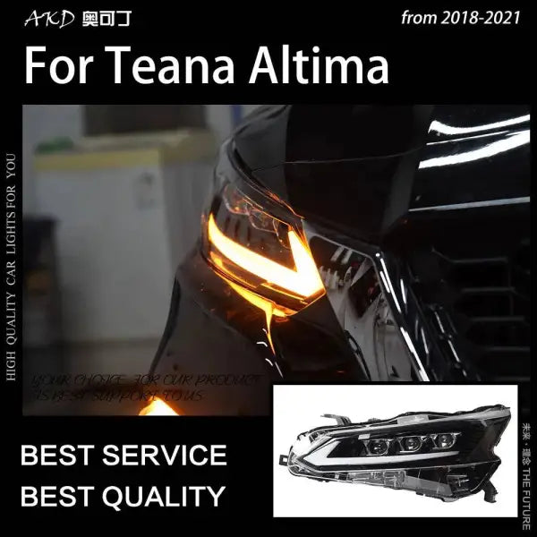 Car Styling Head lamp light for Nissan Teana Headlights