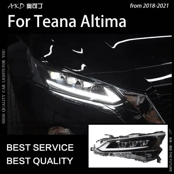 Car Styling Head lamp light for Nissan Teana Headlights