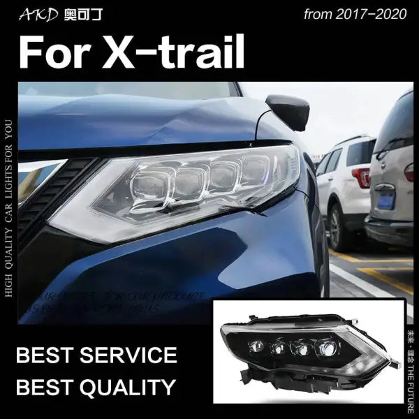 Car Styling Head lamp light for Nissan X-Trail Headlights