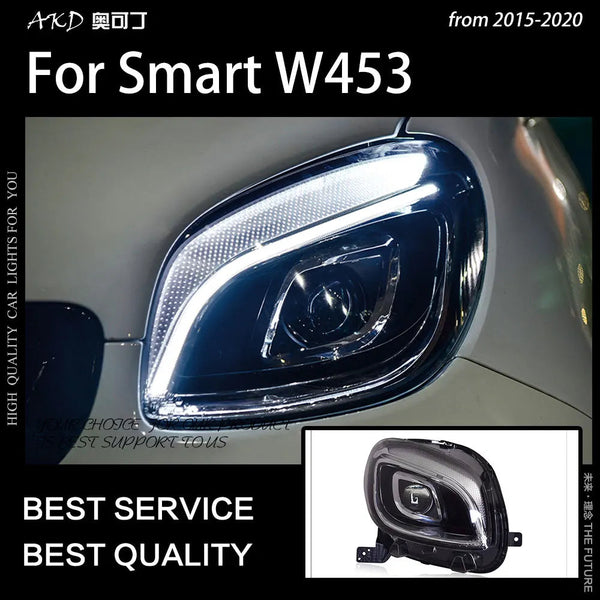 Car Styling Head Lamp for Smart Headlights 2015-2020 Smart W453 LED Headlight LED DRL Hid Bi Xenon