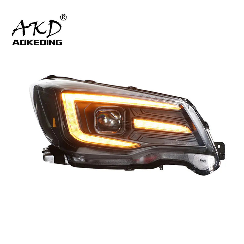 Car Styling Head Lamp for Subaru Forester Headlights 2013-2016 New LED Headlight Angel Eye DRL Hid Bi Xenon