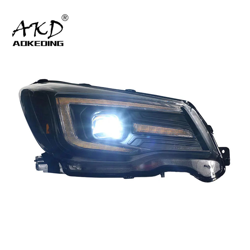 Car Styling Head Lamp for Subaru Forester Headlights 2013-2016 New LED Headlight Angel Eye DRL Hid Bi Xenon