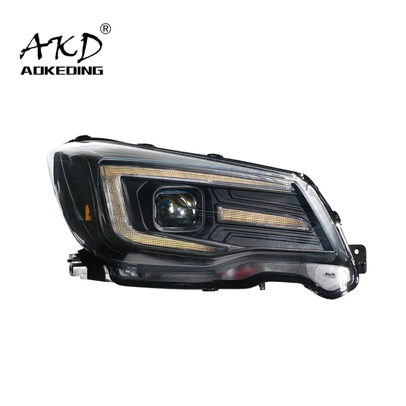 Car Styling Head Lamp for Subaru Forester Headlights 2013-2016 New LED Headlight Angel Eye DRL Hid Bi Xenon