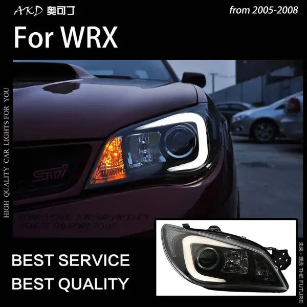 Car Styling Head lamp light for Subaru WRX Headlight