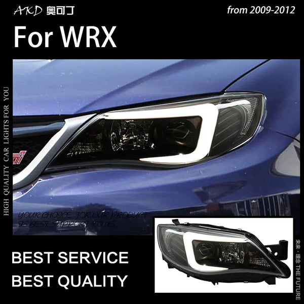 Car Styling Head Lamp for Subaru WRX Headlight 2005-2012 Impreza LED Headlight DRL Bi Xenon Projector Lens