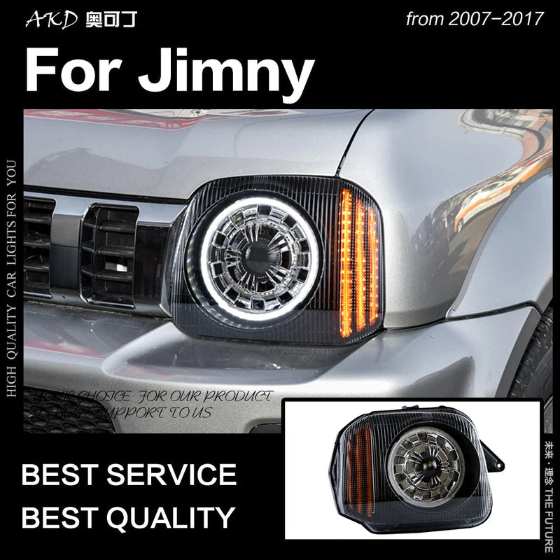 Car Styling Head Lamp for Suzuki Jimny Headlights 2007-2017 Jimny LED Headlight DRL Signal Hid Bi Xenon