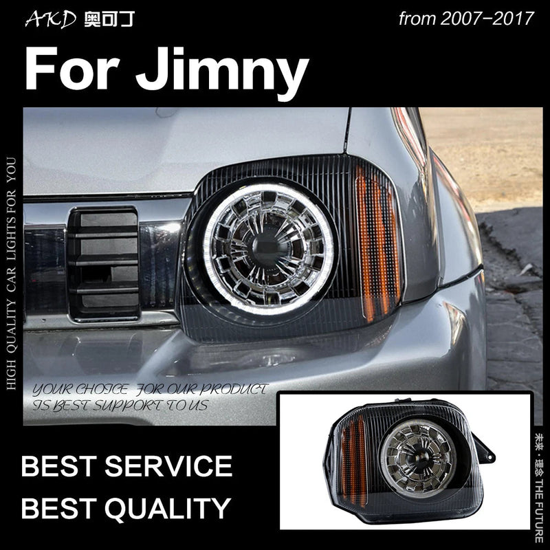 Car Styling Head Lamp for Suzuki Jimny Headlights 2007-2017 Jimny LED Headlight DRL Signal Hid Bi Xenon