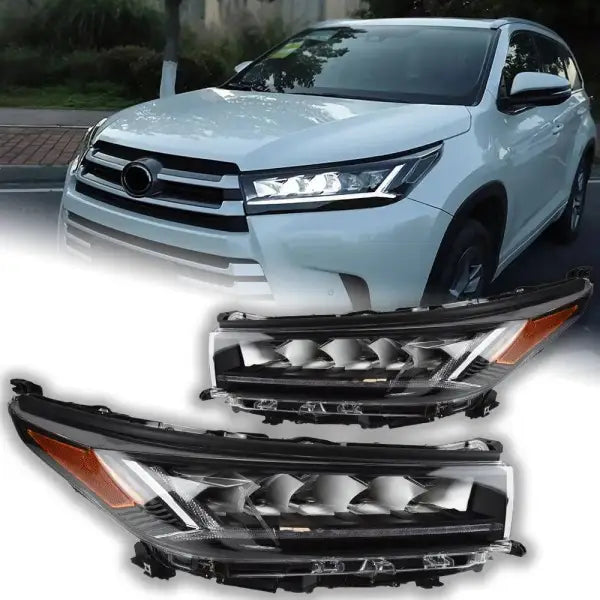 Car Styling Head lamp light for Toyota Highlander