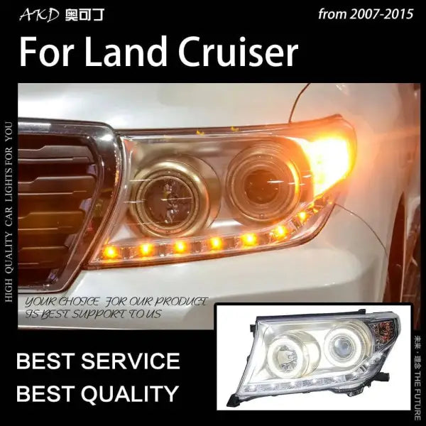 Car Styling Head lamp light for Toyota Land Cruiser