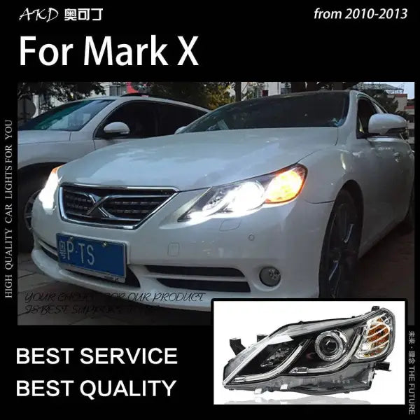 Car Styling Head lamp light for Toyota Mark X Headlights