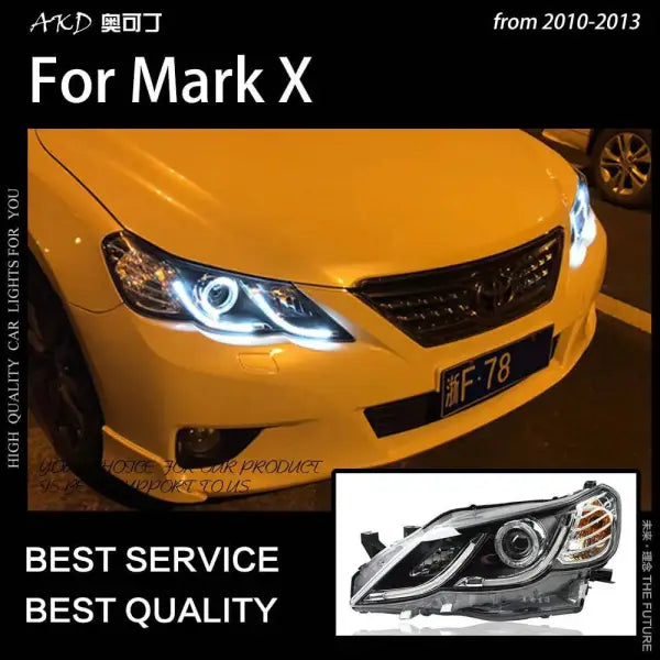 Car Styling Head lamp light for Toyota Mark X Headlights