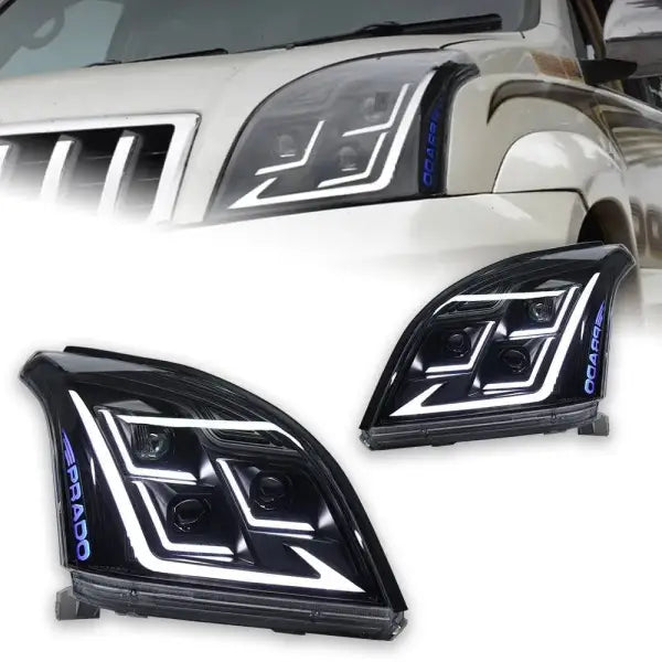 Car Styling Head lamp light for Toyota Prado LED Headlight