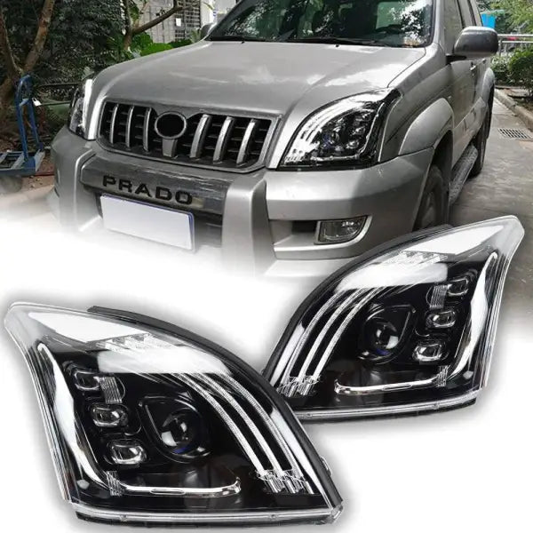 Car Styling Head lamp light for Toyota Prado LED Headlight