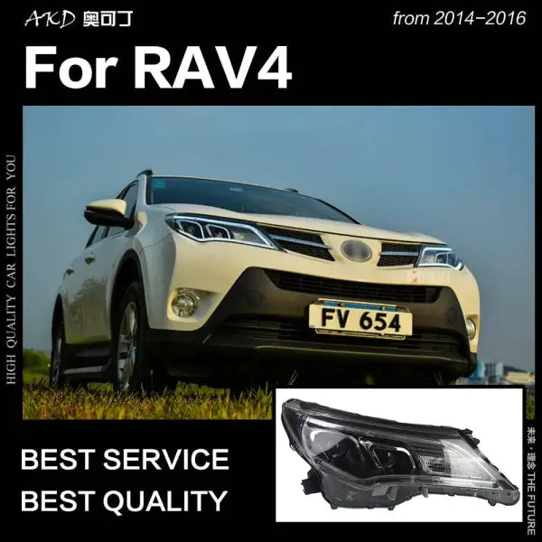 Car Styling Head lamp light for Toyota RAV4 Headlights