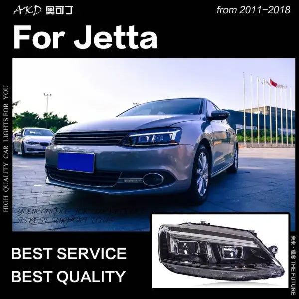 Car Styling Head lamp light for VW Jetta Mk6 LED Headlight