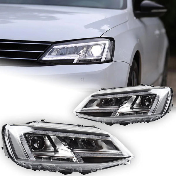 Car Styling Head Lamp for VW Jetta Mk6 LED Headlight Projector 2012 Lens Animation Dynamic Signal DRL Automotive