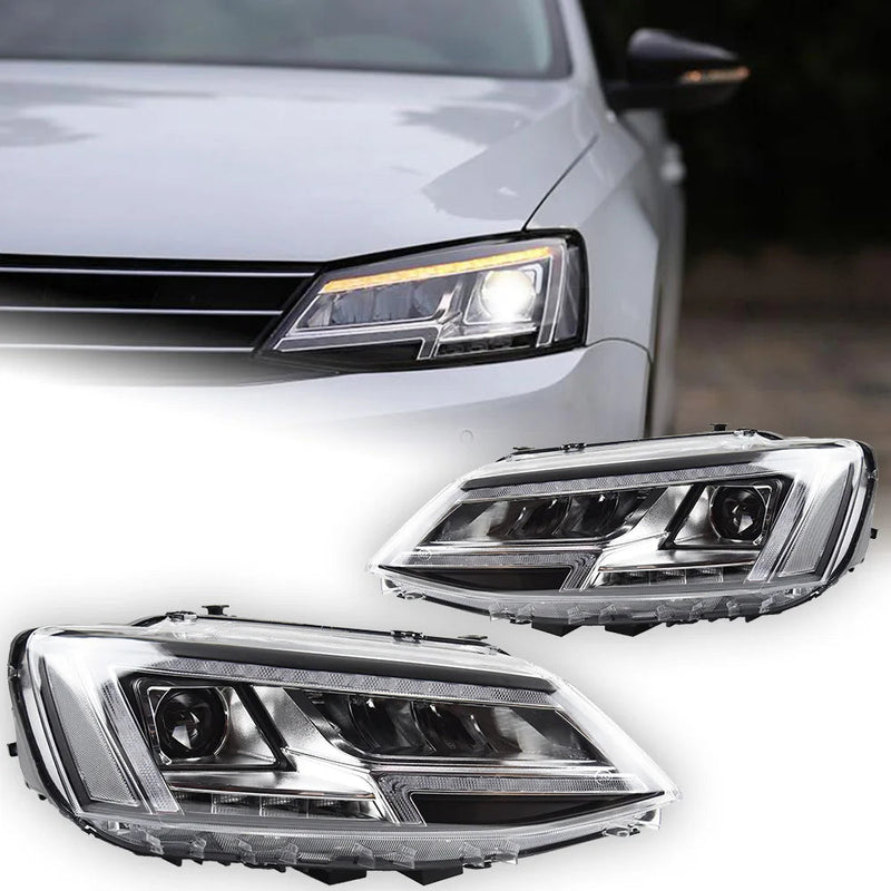 Car Styling Head Lamp for VW Jetta Mk6 LED Headlight Projector 2012 Lens Animation Dynamic Signal DRL Automotive