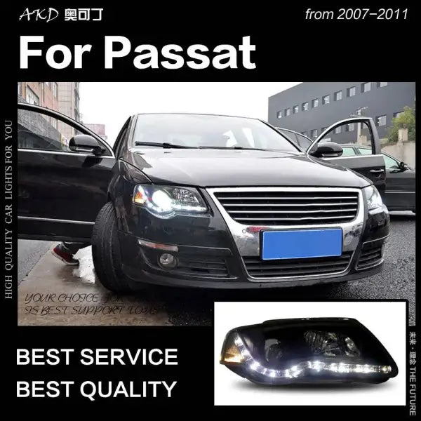 Car Styling Head lamp light for VW Passat Headlights