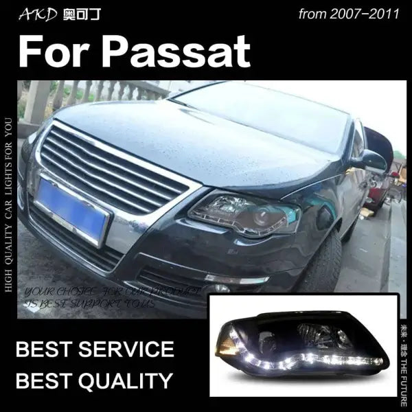 Car Styling Head lamp light for VW Passat Headlights