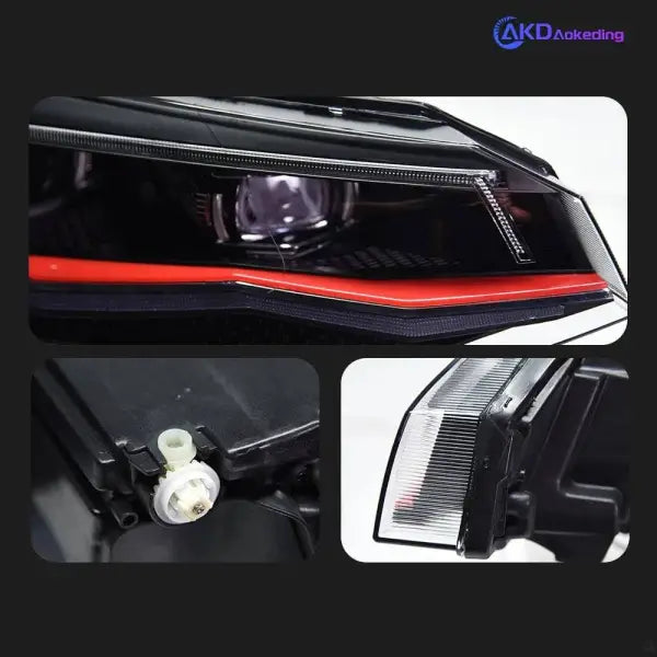 Car Styling Head lamp light for VW Polo LED Headlight Angel