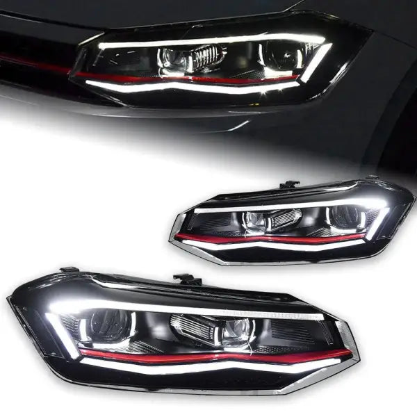 Car Styling Head lamp light for VW Polo LED Headlight Angel