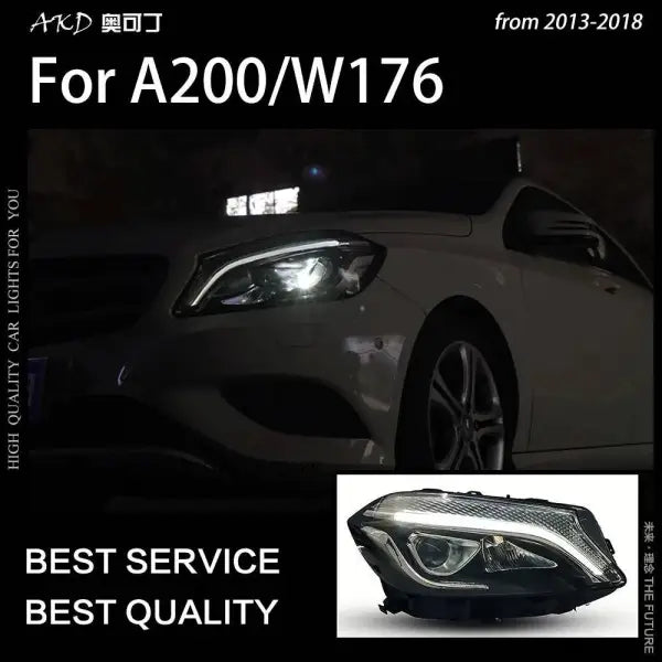 Car Styling Head lamp light for W176 Headlights 2013-2018