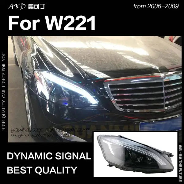 Car Styling Head lamp light for W221 Headlights 2006-2009