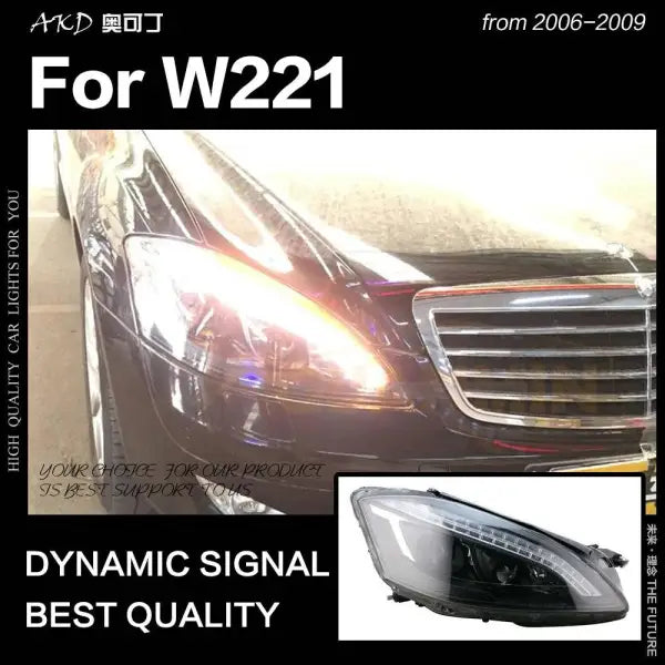 Car Styling Head lamp light for W221 Headlights 2006-2009