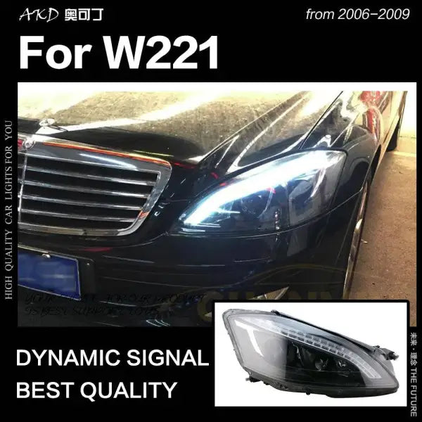 Car Styling Head lamp light for W221 Headlights 2006-2009