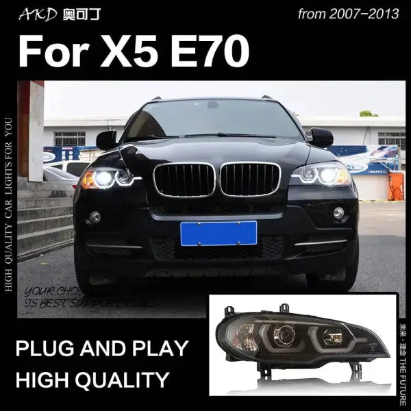 Car Styling Head lamp light for X5 E70 Headlights 2007-2013