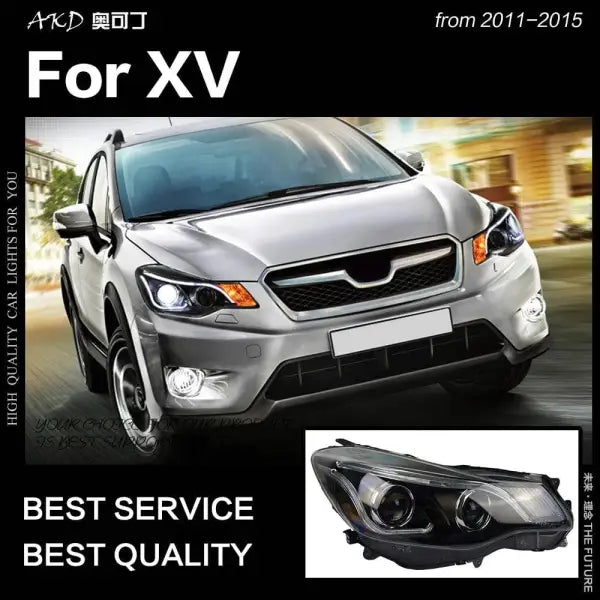 Car Styling Head lamp light for XV Headlights 2011-2015