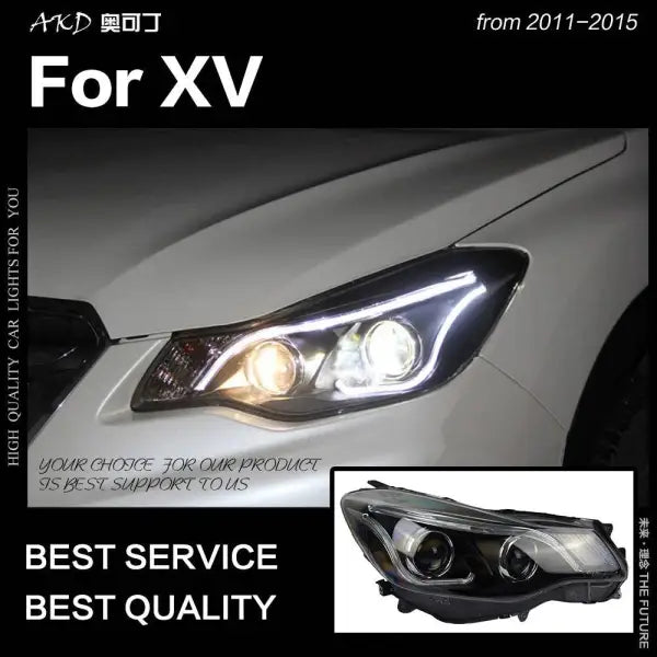 Car Styling Head lamp light for XV Headlights 2011-2015