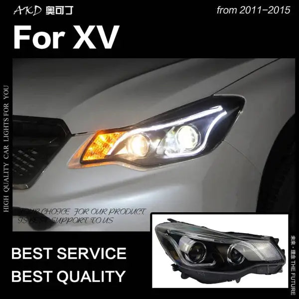 Car Styling Head lamp light for XV Headlights 2011-2015