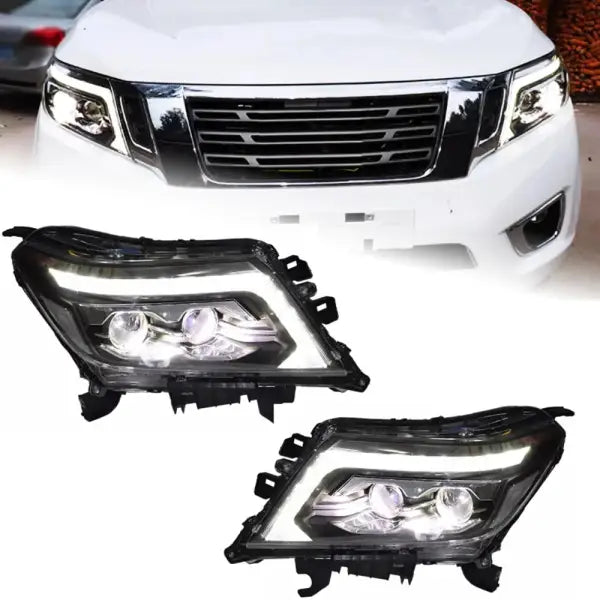 Car Styling Head Lamp for Navara NP300 LED Headlight 2015-2020 Headlights NP300 DRL Turn Signal High Beam Auto Accessories