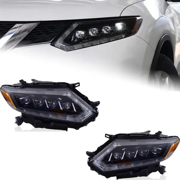 Car Styling Head Lamp for Nissan X-Trail Headlights 2014 Rouge LED Headlight Orignal Design DRL Hid Option Beam