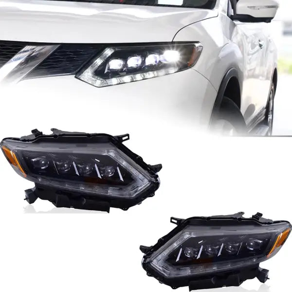 Car Styling Head Lamp for Nissan X-Trail Headlights 2014 Rouge LED Headlight Orignal Design DRL Hid Option Beam