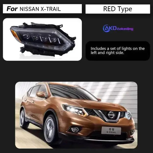 Car Styling Head Lamp for Nissan X-Trail Headlights 2014