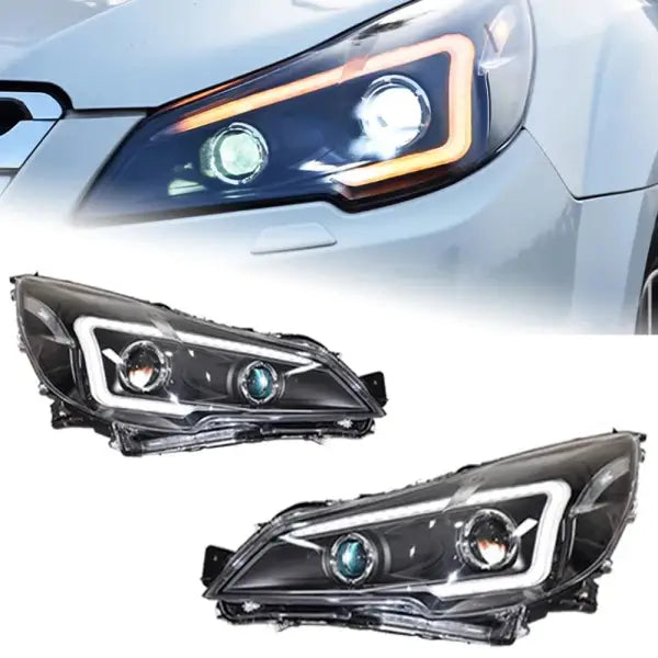 Car Styling Head Lamp for Subaru Legacy LED Headlight 2010-2015 Headlights Outback DRL Turn Signal High Beam