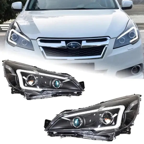 Car Styling Head Lamp for Subaru Legacy LED Headlight 2010-2015 Headlights Outback DRL Turn Signal High Beam