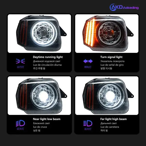 Car Styling Head Lamp for Suzuki Jimny LED Headlight 2007-2017 Headlights Jimny DRL Turn Signal High Beam