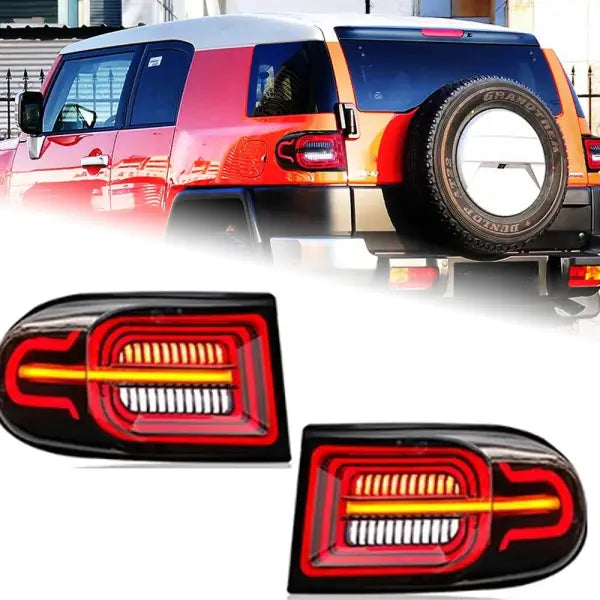 Car Styling Head Lamp for Toyota FJ Cruiser LED Tail Light 2007-2020 FJ Cruiser Rear Fog Brake Turn Signal