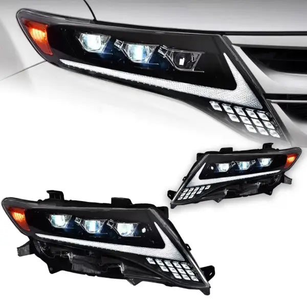 Car Styling Head Lamp for Toyota Harrier Venza Headlights 2009-2013 LED Headlight DRL Projector Lens Automotive