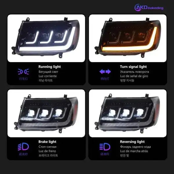 Car Styling Head Lamp for Toyota Land Cruiser Headlights