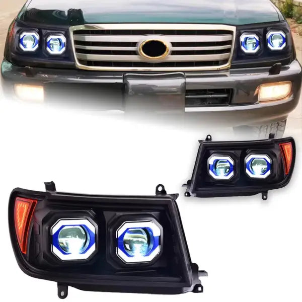 Car Styling Head Lamp for Toyota Land Cruiser Headlights 1998-2007 LC100 LED Headlight DRL Hid Bi Xenon