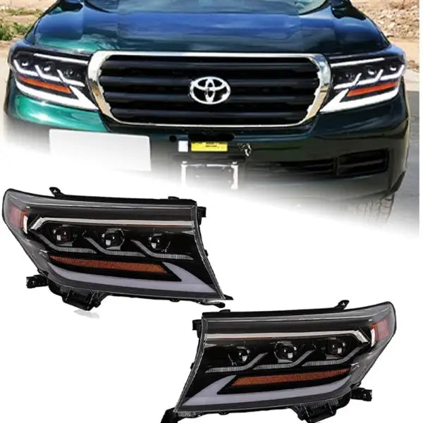 Car Styling Head Lamp for Toyota Land Cruiser LC200 2008-2015 DRL Head Lamp FJ200 Turn Signal Full LED Auto Accessories