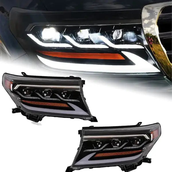 Car Styling Head Lamp for Toyota Land Cruiser LC200 2008-2015 DRL Head Lamp FJ200 Turn Signal Full LED