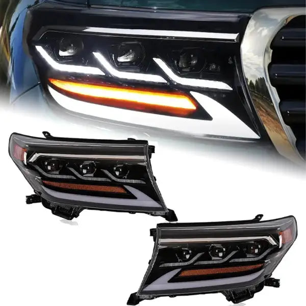 Car Styling Head Lamp for Toyota Land Cruiser LC200 2008-2015 DRL Head Lamp FJ200 Turn Signal Full LED Auto Accessories