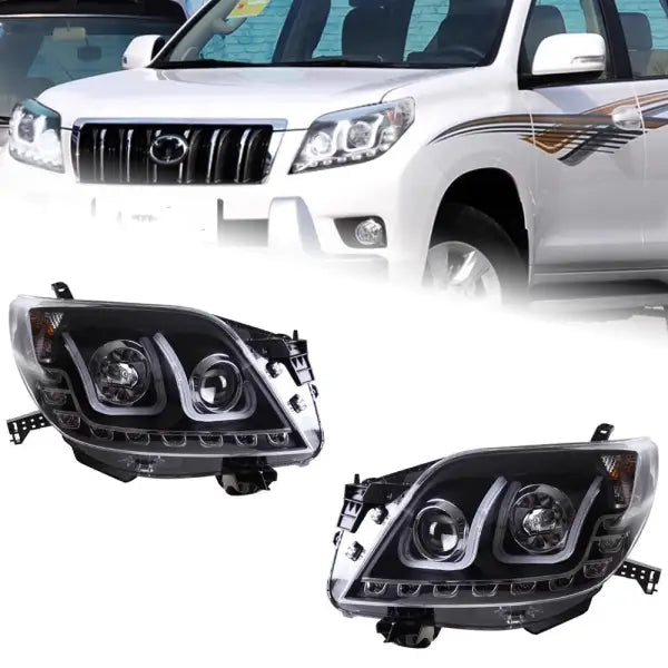 Car Styling Head Lamp for Toyota Prado LED Headlight Projector Lens 2010-2013 Front Drl Signal Automotive