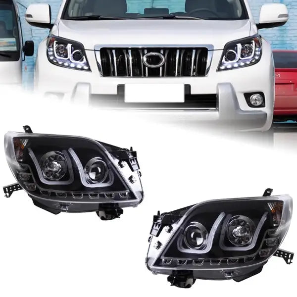 Car Styling Head Lamp for Toyota Prado LED Headlight Projector Lens 2010-2013 Front Drl Signal Automotive