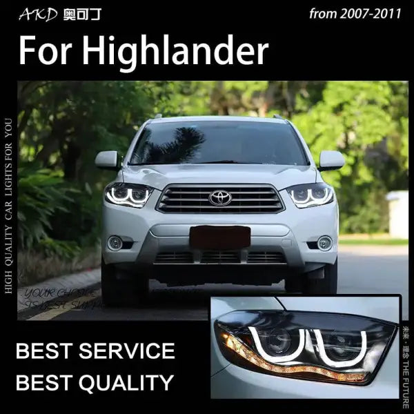 Car Styling Headlamp light for Highlander Headlights